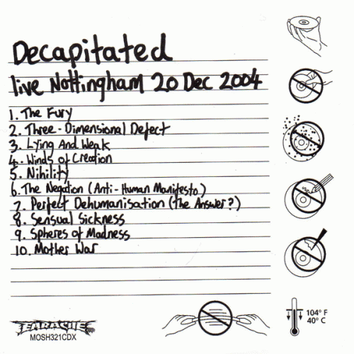 Decapitated (PL) : Live Nottingham 20 dec 2004